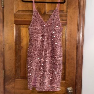 sparkly pink dress